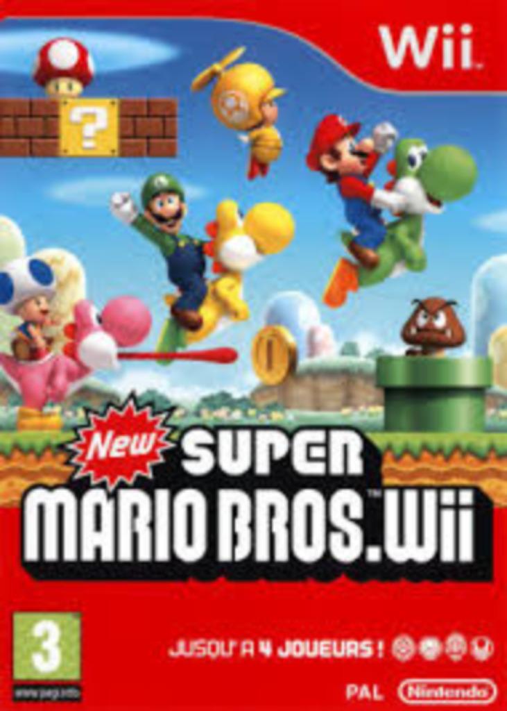 Nieuw Super Mario Bros. (Wii), Games en Spelcomputers, Gebruikt, Ophalen of Verzenden, Platform, 3 spelers of meer
