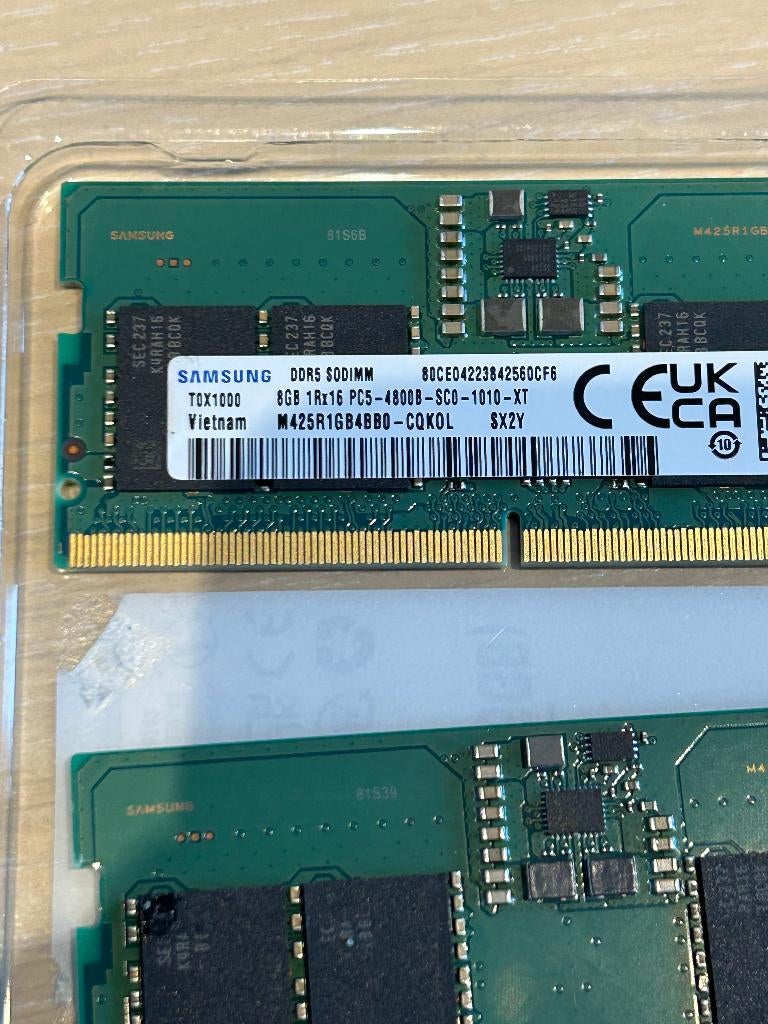 DDR5  RAM 16 gb ( 2 x 8 gb ), Gebruikt, Verzenden, DDR5, Laptop