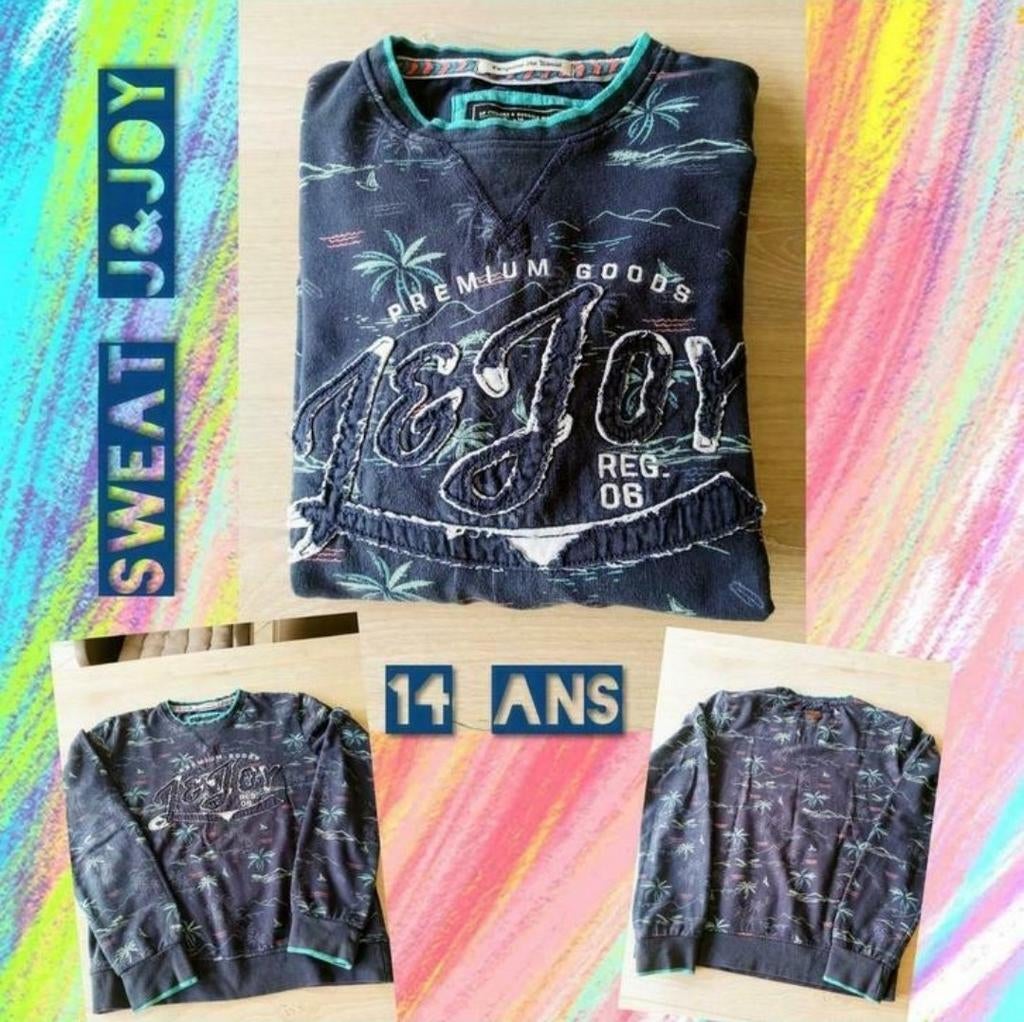 Sweat ML pour garçon -Jn&Joy-T.14 ans, Enfants & Bébés, Garçon, Enlèvement ou Envoi, Pull ou Veste, Utilisé