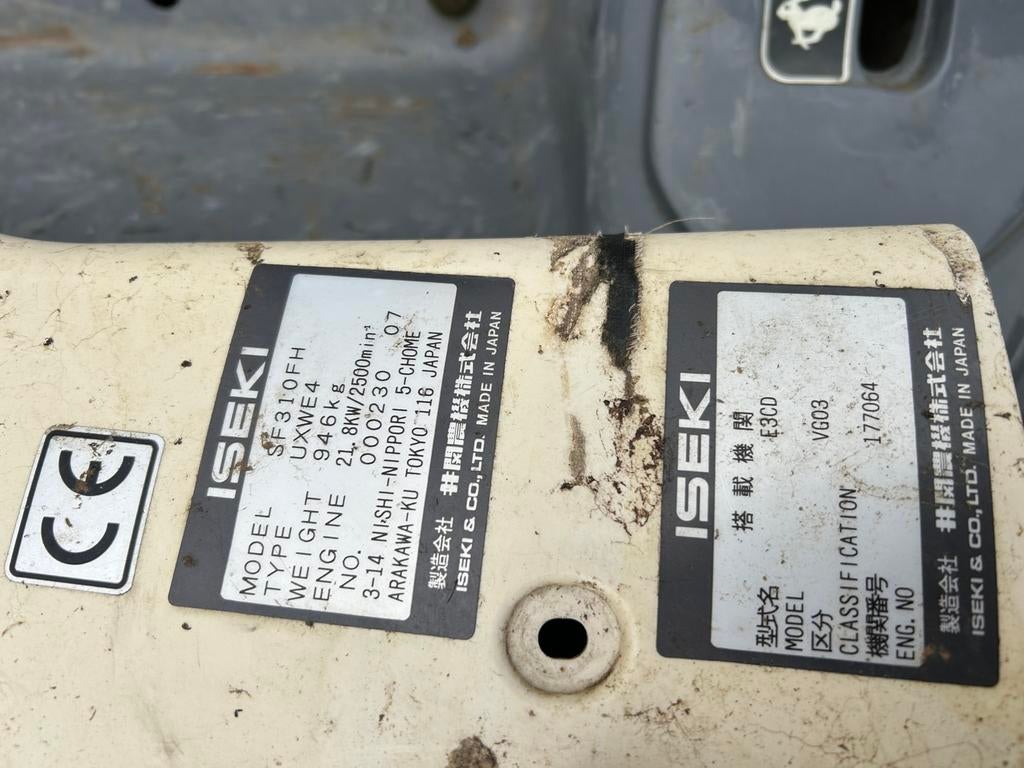 Iseki sf310 diesel 31 pk 4x4, Ophalen of Verzenden