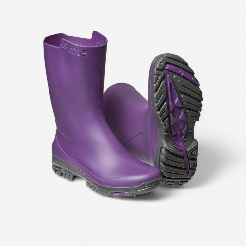 Bottes de pluie mauve 33/34, Decathlon, Comme neuf, Enlèvement, Bottes
