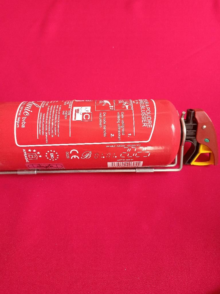 brandblusapparaat voor hobbyruimte (garage), Ophalen