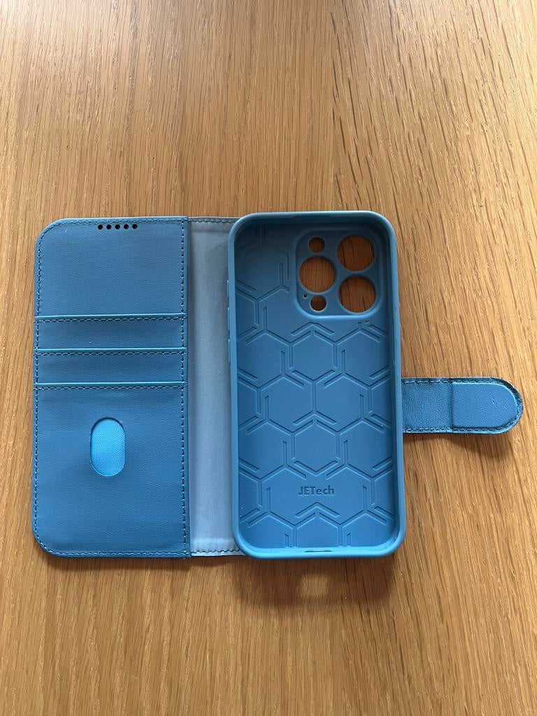 Bookcase iphone 15 pro bleu ciel, Télécoms, Téléphonie mobile | Housses, Coques & Façades | Apple iPhone, Enlèvement, Comme neuf