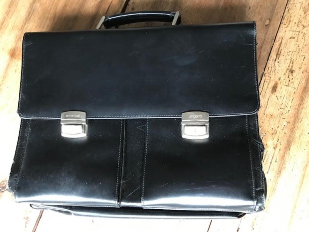 Cartable "avocats" en cuir Emanuel Ungaro, Cuir, Enlèvement ou Envoi, Utilisé, Porte-documents ou Cartable