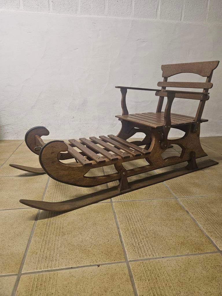 houten konings slee, Antiek en Kunst, Ophalen