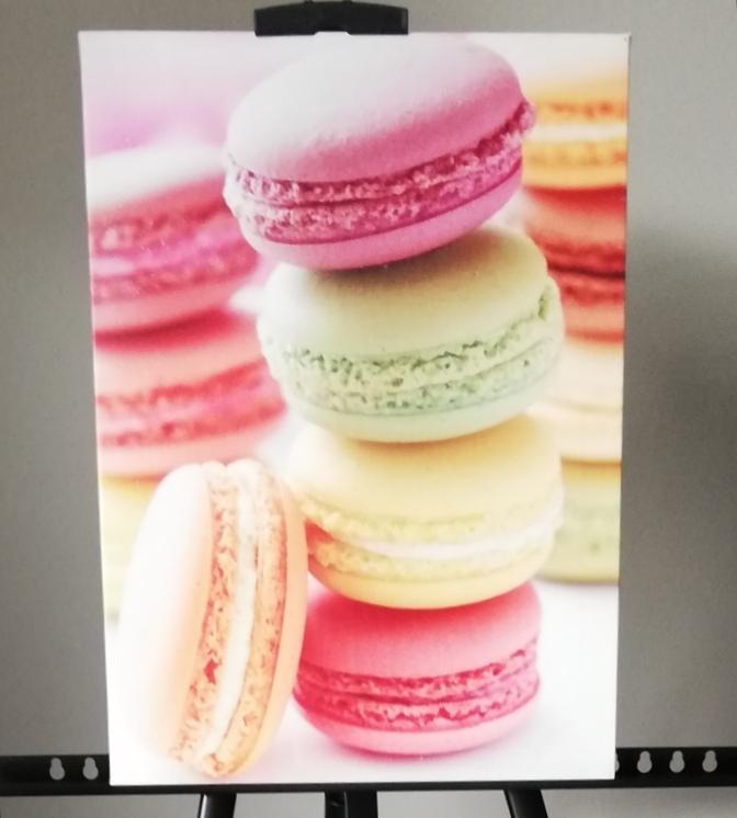 Canvas met macarons, Ophalen, Zo goed als nieuw