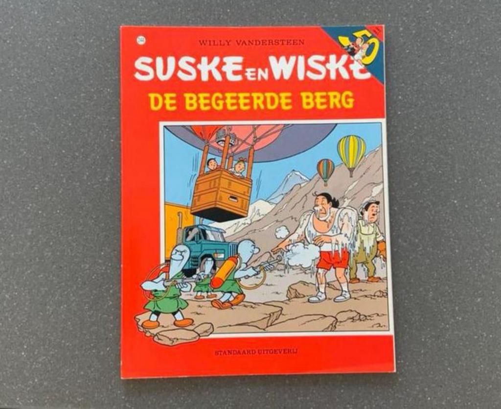 Strip Suske en Wiske nr.244: de begeerde berg.1ste druk 1995, Boeken, Willy Vandersteen, Eén stripboek, Ophalen of Verzenden, Zo goed als nieuw