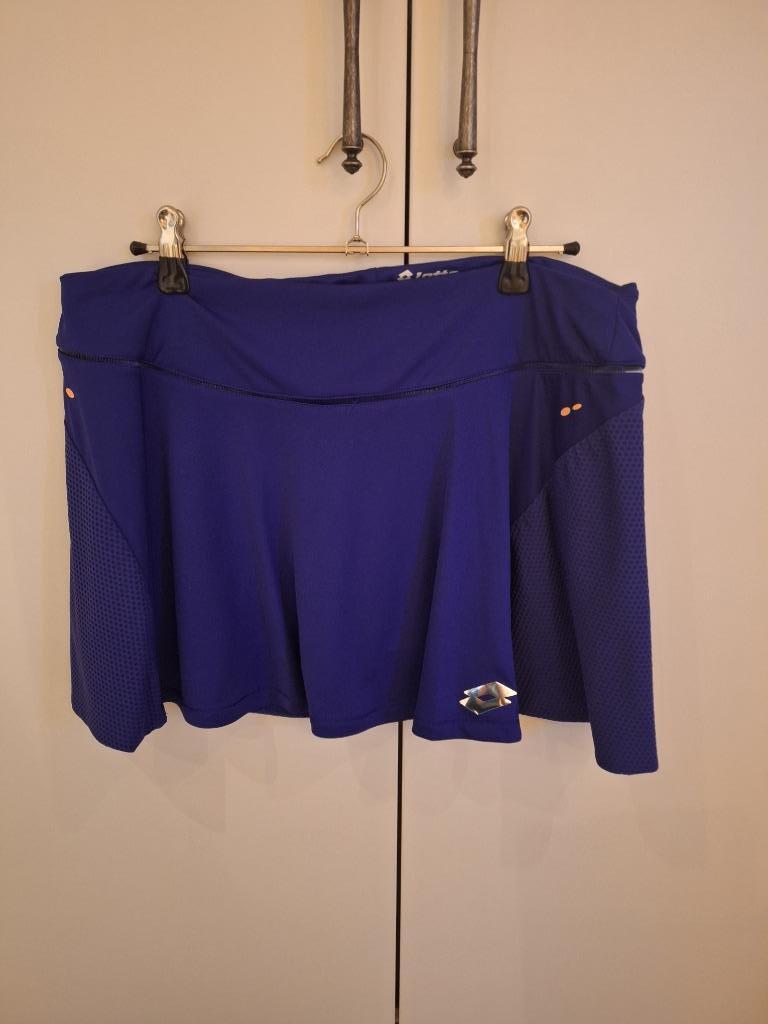 Tenniskleding, rokje, Lotto (Stretch), maat L, paars/blauw, Lotto, Paars, Maat 42/44 (L), Nieuw