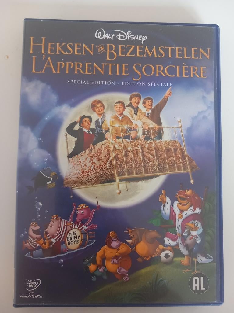 Dvd Heksen & Bezemstelen van Walt Disney (ZELDZAAM), Ophalen of Verzenden, Zo goed als nieuw