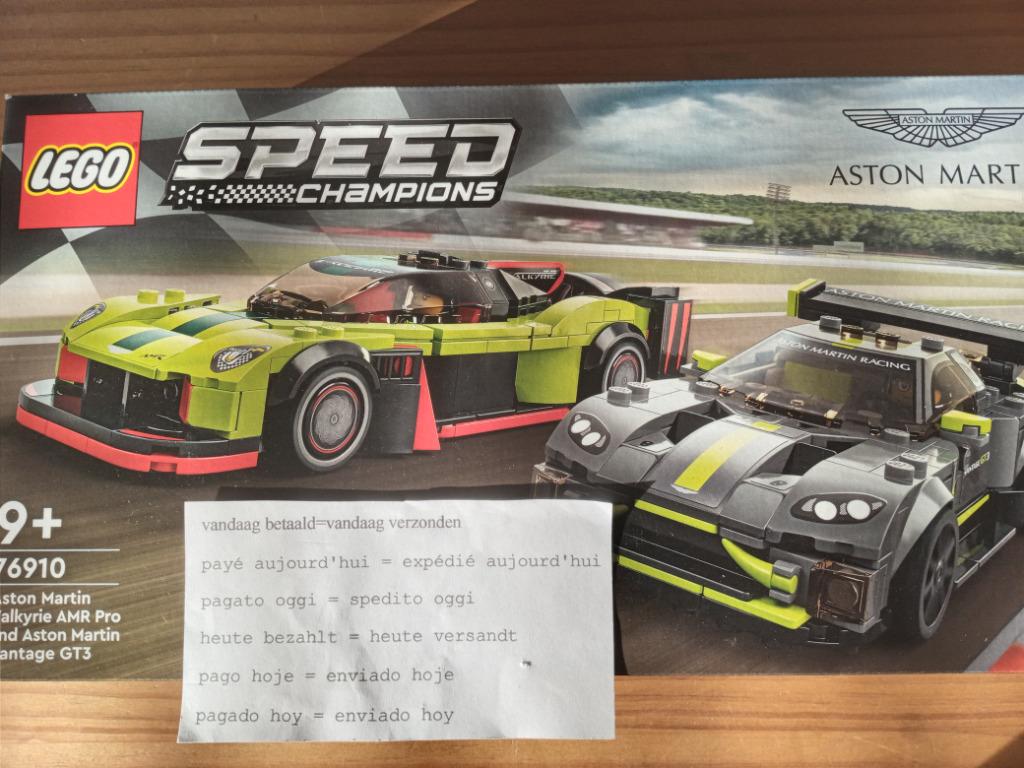 LEGO Speed -76910 - Aston Martin Valkyrie AMR Pro et Aston, Envoi, Neuf, Ensemble complet, Lego