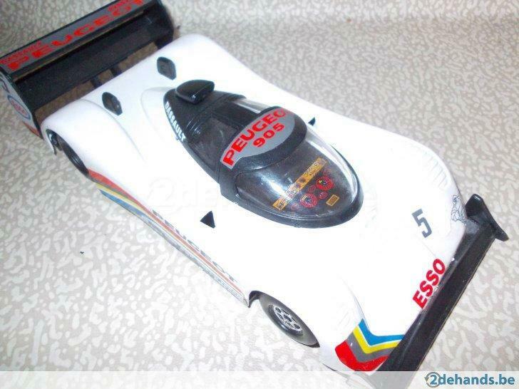 Peugeot 905 Le Mans -Mira 1/24 -zeldzaa, Hobby en Vrije tijd, Ophalen of Verzenden, Gebruikt, Auto