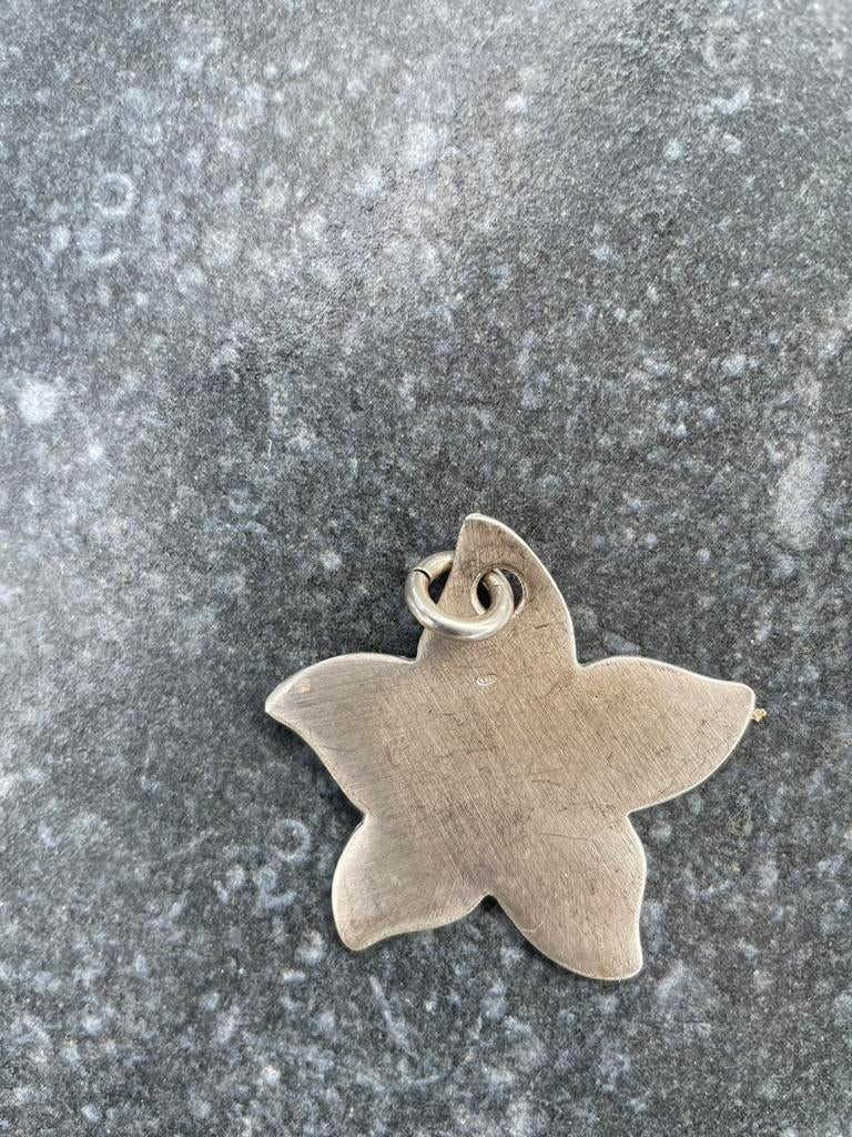 Pendentif en étoile en argent massif., Enlèvement, Utilisé, Argent, Argent
