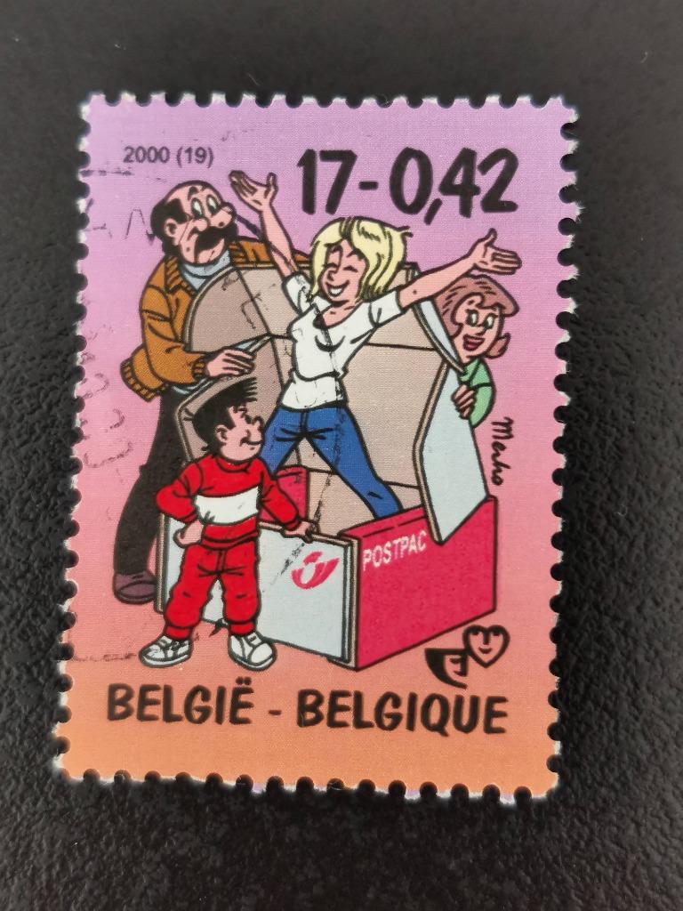 Belgie 2000 - stripfiguren - Kiekeboe (Merho), Ophalen of Verzenden, Gestempeld