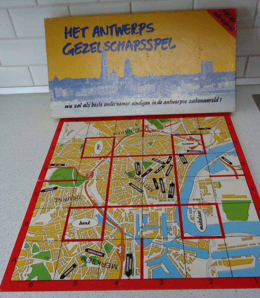 Vintage "Het Antwerps Gezelsschapsspel" in goede staat !, Hobby en Vrije tijd, Gezelschapsspellen | Bordspellen, Gebruikt, Een of twee spelers
