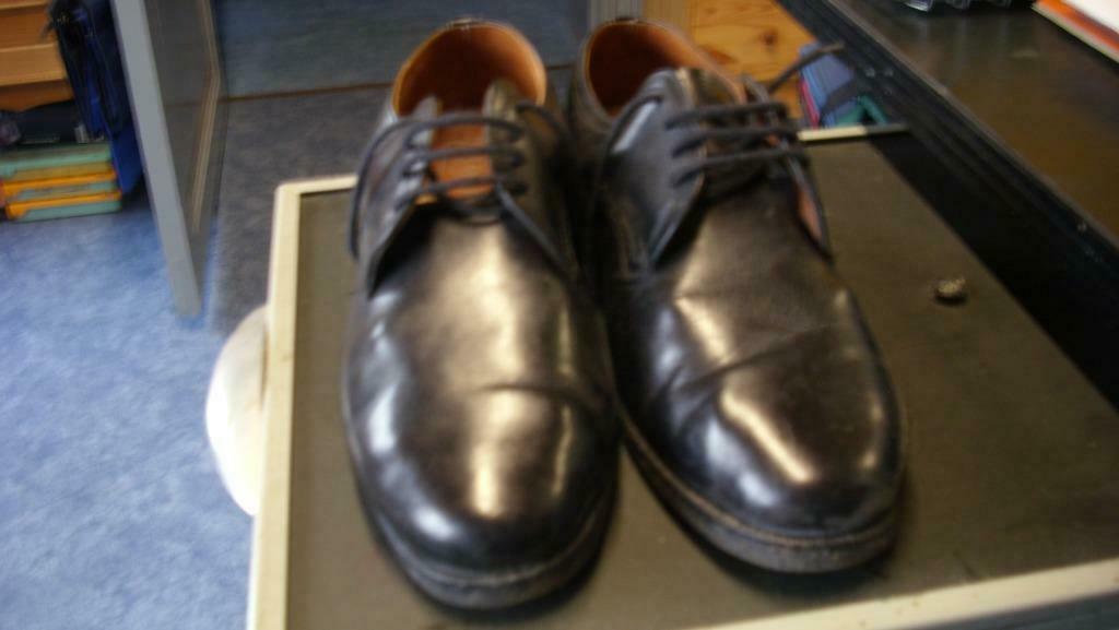 Chaussures noires AMBIORIX Grégor 41 1/2, Kleding | Heren, Schoenen, Zwart, Ophalen of Verzenden, Zo goed als nieuw, Espadrilles of Moccasins