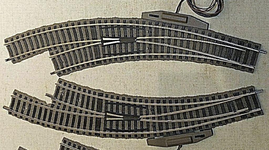 Fleischmann Profi HO 6143 paar gebogen schakelaars met elekt, Hobby en Vrije tijd, Ophalen of Verzenden, Gebruikt, Rails, Fleischmann
