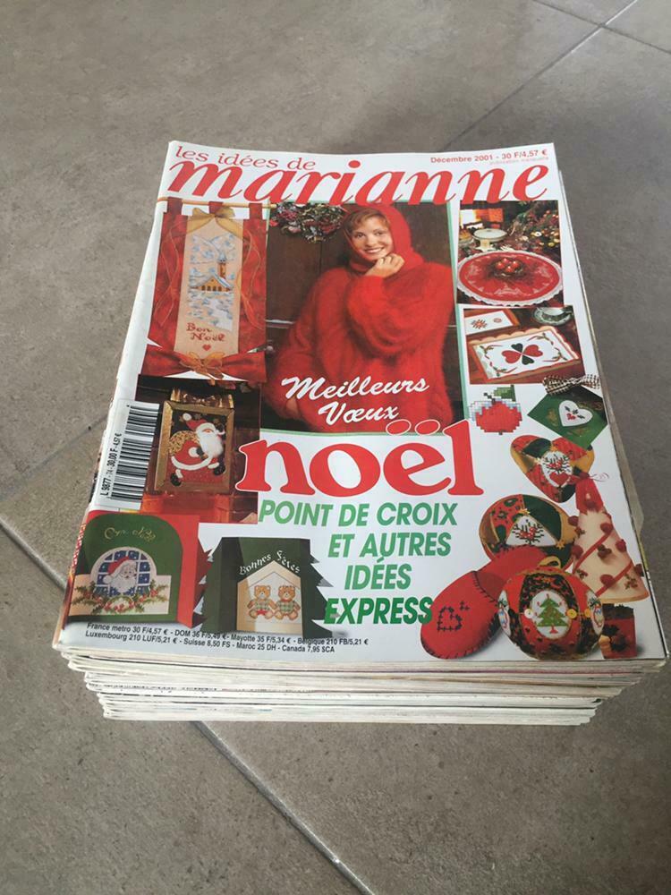 Stapel Handwerk tijdschriften ‘ Marianne ‘ ( Franstalige ), Ophalen of Verzenden, Zo goed als nieuw