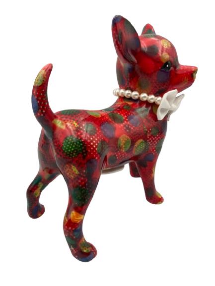 Tirelire pour chien design Pomme-Pidou — rouge à pois, Enlèvement ou Envoi, Utilisé, Animal