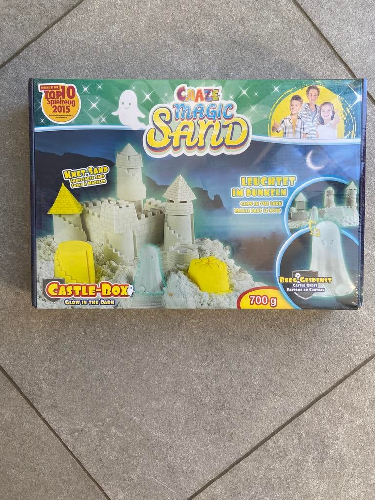 Kinetisch zand Castle Box NIEUW (glow in the dark), Enlèvement, Neuf, Bricolage