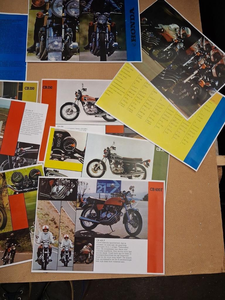 Honda folder 1976, Motoren, Ophalen of Verzenden, Honda