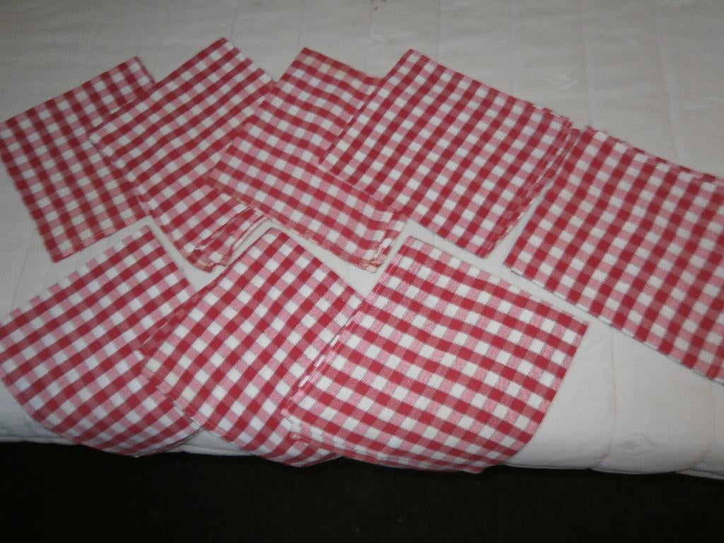 8 stoffen servietten, Verzenden, Nieuw, Rood