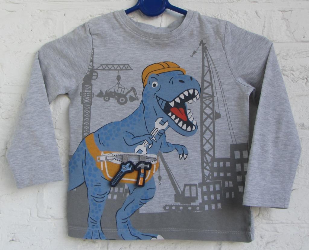 Tough Team - Longsleeve Dino - Maat 110 / 6 jaar, Ophalen of Verzenden, Gebruikt, Jongen of Meisje, Shirt of Longsleeve