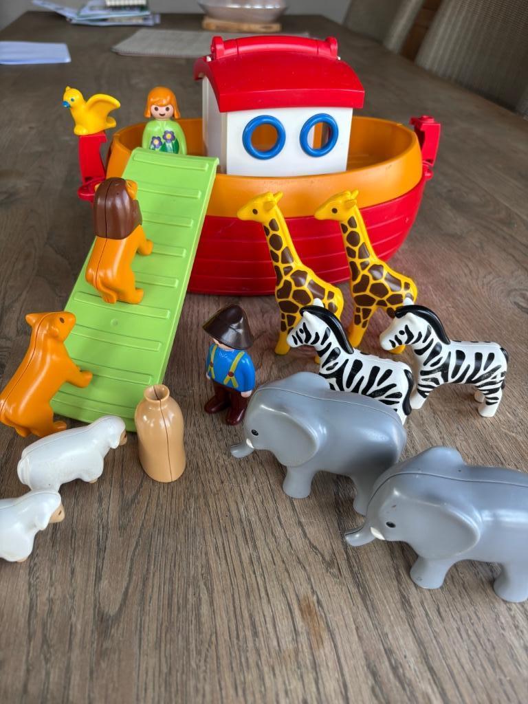 Playmobil 123 Ark van Noah, Kinderen en Baby's, Speelgoed | Playmobil, Ophalen, Zo goed als nieuw, Complete set