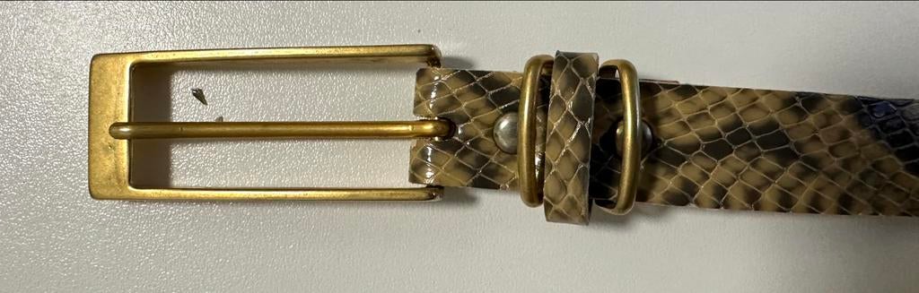 Krokodillenlook riem maat 48, jaren 60, Kleding | Dames, Gedragen, 100 cm of meer, Minder dan 3 cm, Heupriem