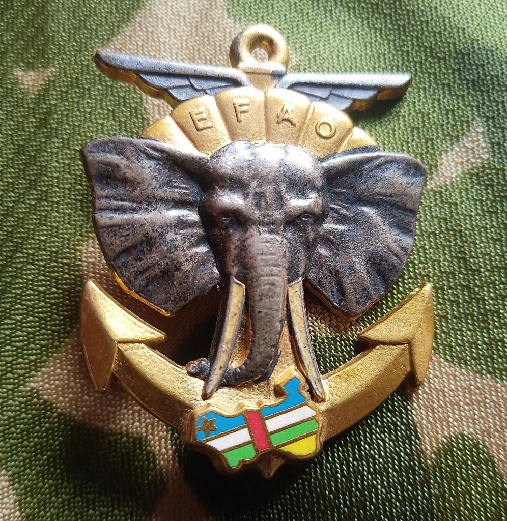 Insigne Français d'Assistance Opérationnelle Centrafrique, Enlèvement ou Envoi, Armée de terre, Emblème ou Badge