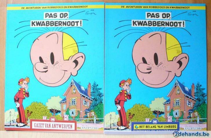 2x robbedoes - pas op kwabbernoot -gva + hbvl krantenuitgave, Plusieurs BD, Enlèvement ou Envoi, Utilisé, Franquin