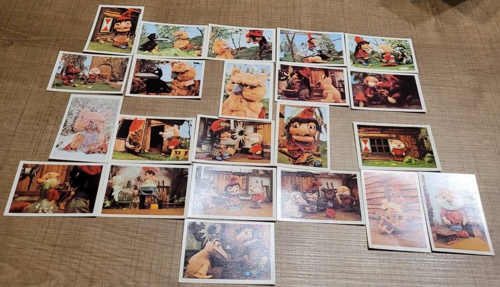 22 oude verzamelkaartjes: Paulus de Boskabouter, Ophalen of Verzenden, Zo goed als nieuw