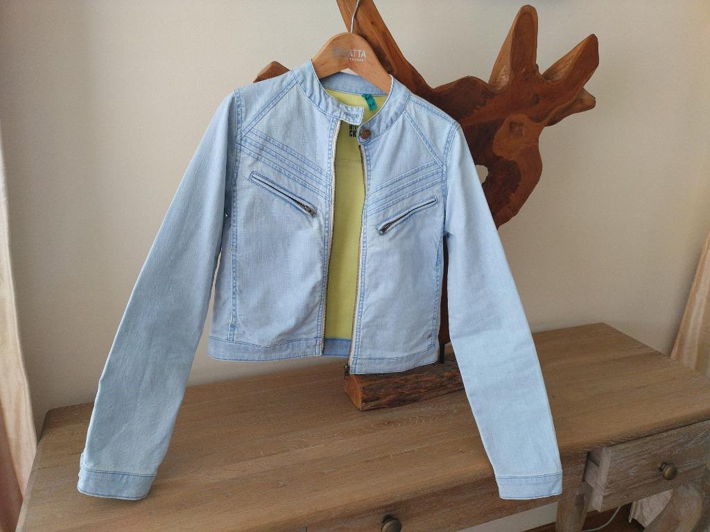 Cks jeansvest 14j nieuwstaat, Kinderen en Baby's, Kinderkleding | Maat 164, Meisje, Ophalen of Verzenden, Jas, CKS