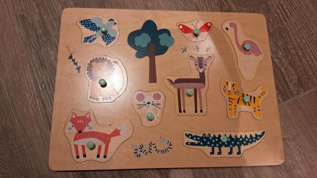 Vormenpuzzel dieren, Ophalen, Gebruikt, Van hout