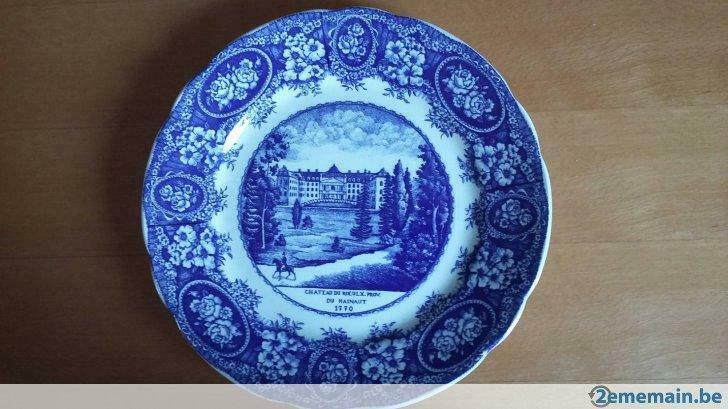 Assiette Boch Frères Keramis: Chateau du Roeulx