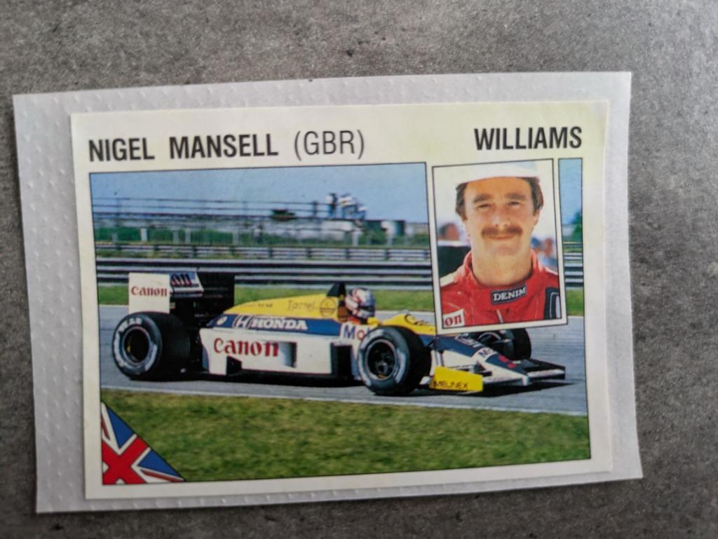 PANINI SUPERSPORT 1986 NIGEL MANSELL NR 32 REC., Envoi, Autocollant