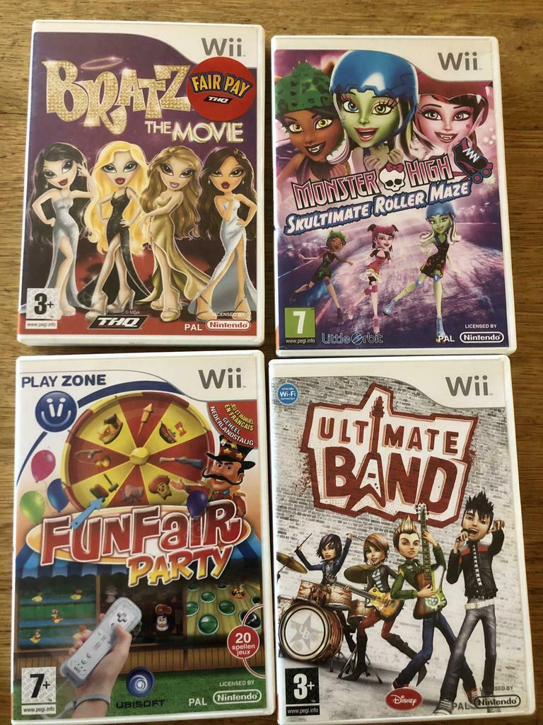 Lot Wii games - Bratz, Ultimate Band en Funfair, Enlèvement ou Envoi, 2 joueurs, À partir de 7 ans, Aventure et Action
