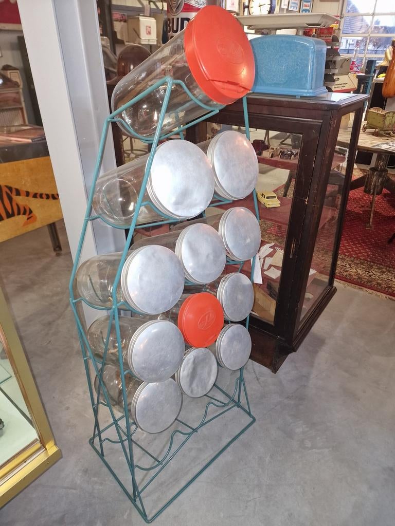 Snoep potten regal/rek van melle, Antiek en Kunst, Antiek | Woonaccessoires, Ophalen