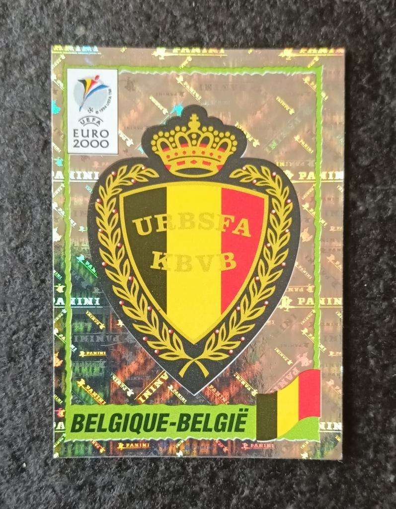 PANINI EURO 2000 # 95 BADGE BELGIE, Verzamelen, Ophalen of Verzenden, Nieuw