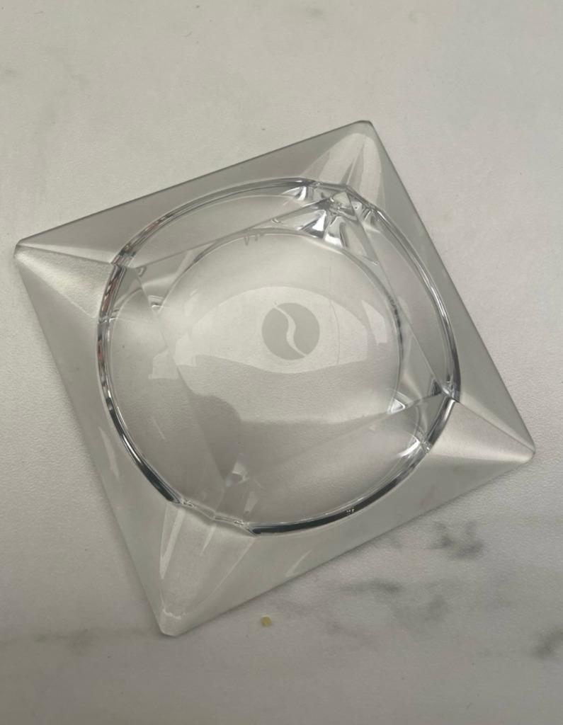 Cendrier en cristal signé Val Saint Lambert – Logo Sabena, Enlèvement ou Envoi