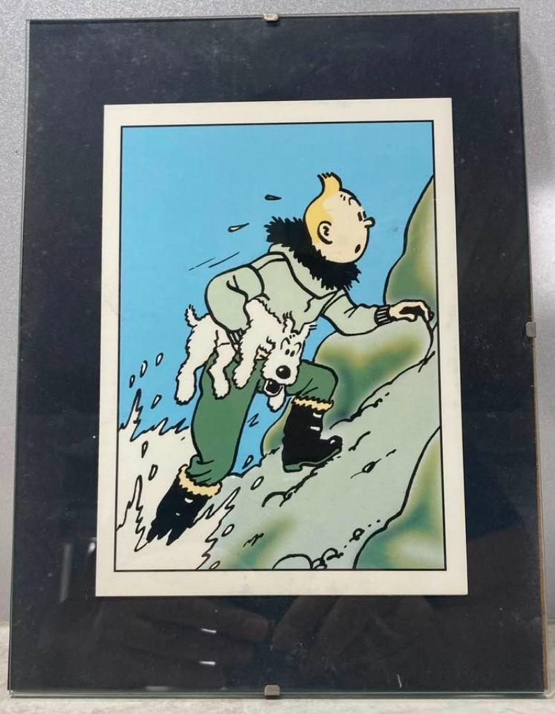 5 kaders van Kuifje om te hangen, Collections, Personnages de BD, Utilisé, Autres types, Tintin, Enlèvement