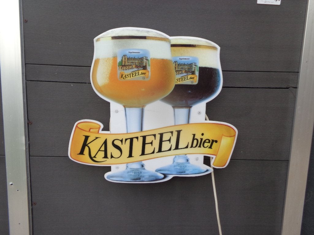 lichtreclame  kasteelbier, Verzamelen, Ophalen of Verzenden