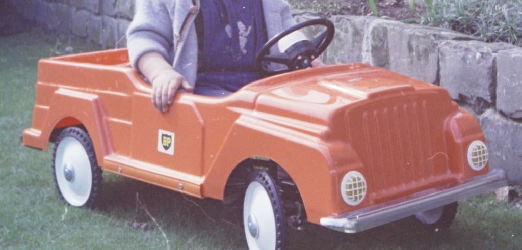 GEZOCHT Trapauto merk Valentini - Jeepster oranje - jaren 70, Ophalen