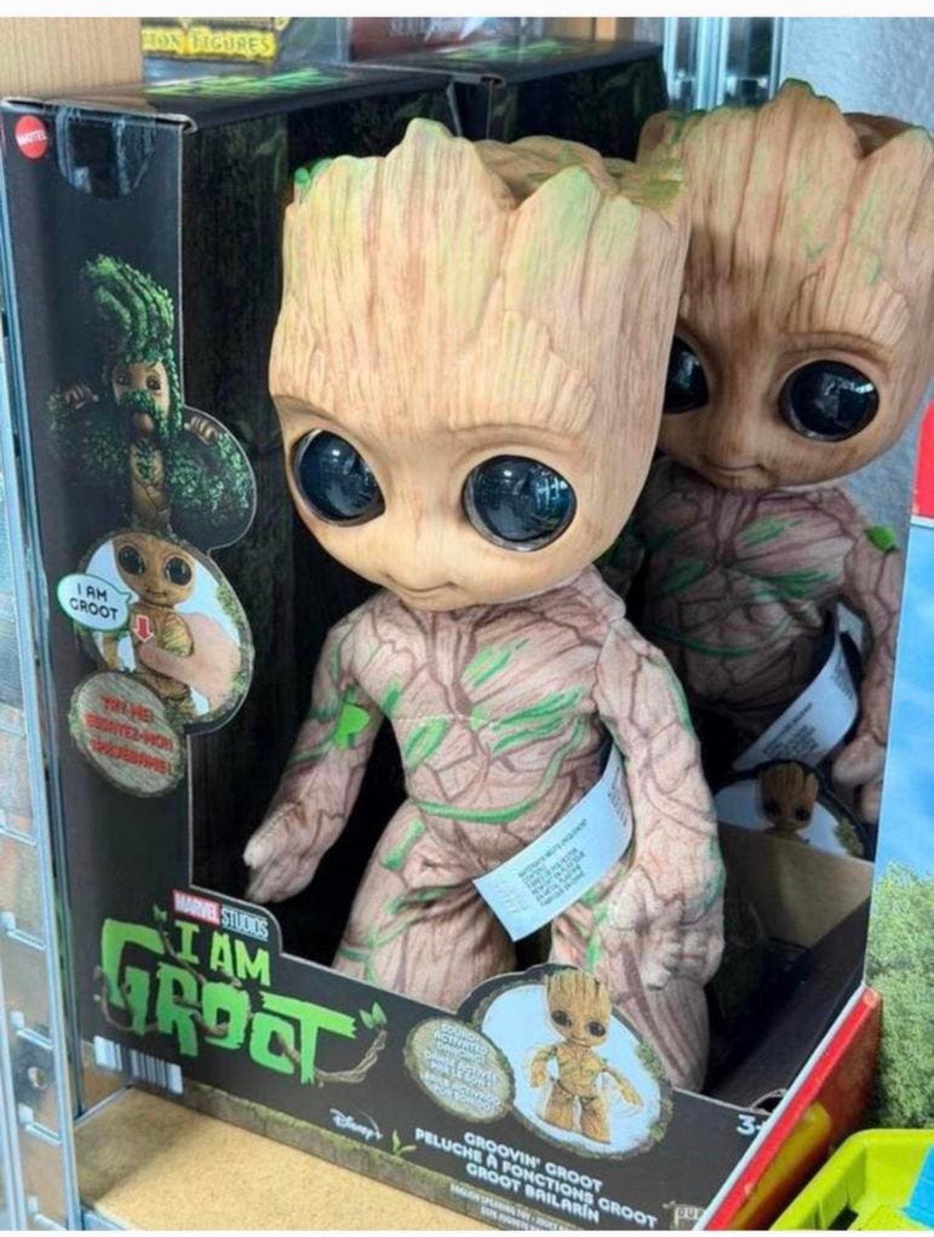 Marvel Studios I Am Groot Knuffel - Dansende en Pratende pop, Ophalen of Verzenden, Nieuw, Actiefiguur of Pop