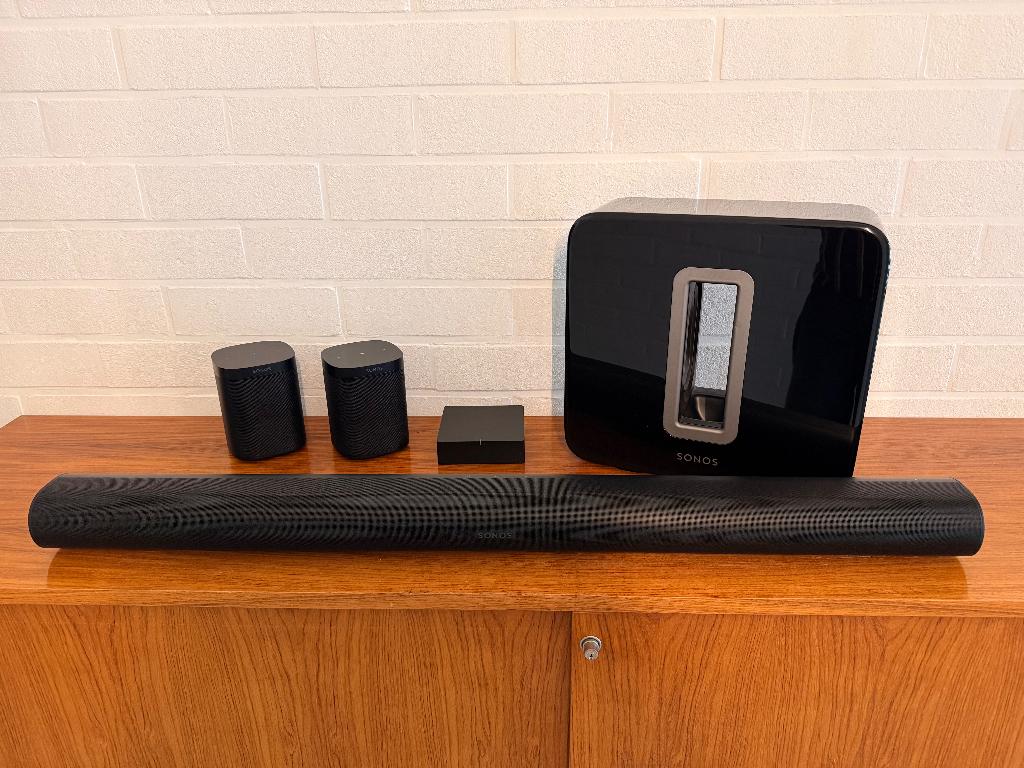 Sonos Surround (Arc, Sub, 2xOne SL, Port), Ophalen, Zo goed als nieuw, Complete surroundset, Sonos