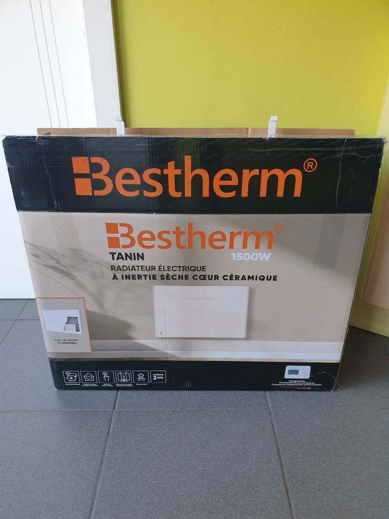 Bestherm inertie convectorkachel 1500W wit, Doe-het-zelf en Bouw, Verwarming en Radiatoren, Ophalen, 30 tot 80 cm, Radiator, Nieuw