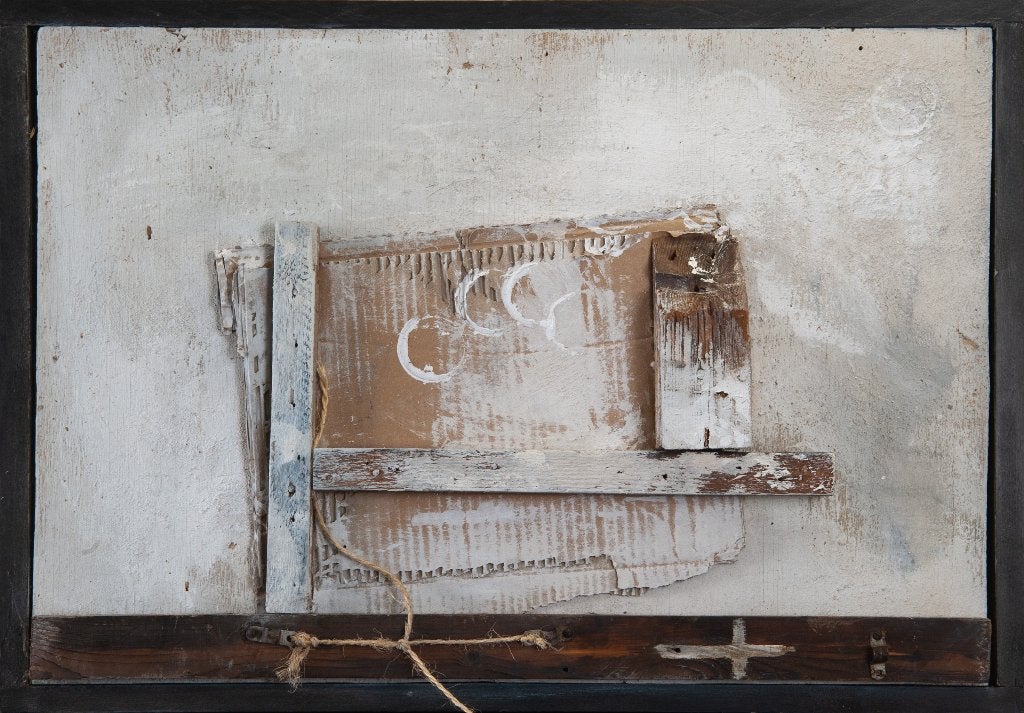 Herbert Zangs - Zonder titel, Antiquités & Art, Art | Peinture | Moderne, Abstrait, Technique mixte, Autres matériaux, Signé, Prêt à accrocher