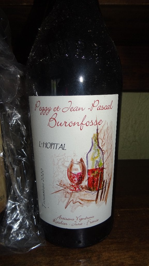 Trousseau cuvée l'hopital  Peggy et Jean Pascal Buronfosse, Enlèvement ou Envoi, Pleine, Comme neuf, Vin rouge
