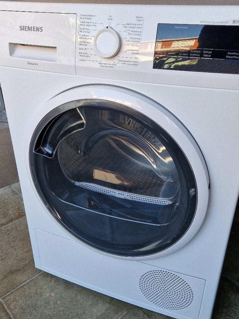 Siemens droger 8kg warmtepomp A ++, Ophalen, Zo goed als nieuw, Voorlader