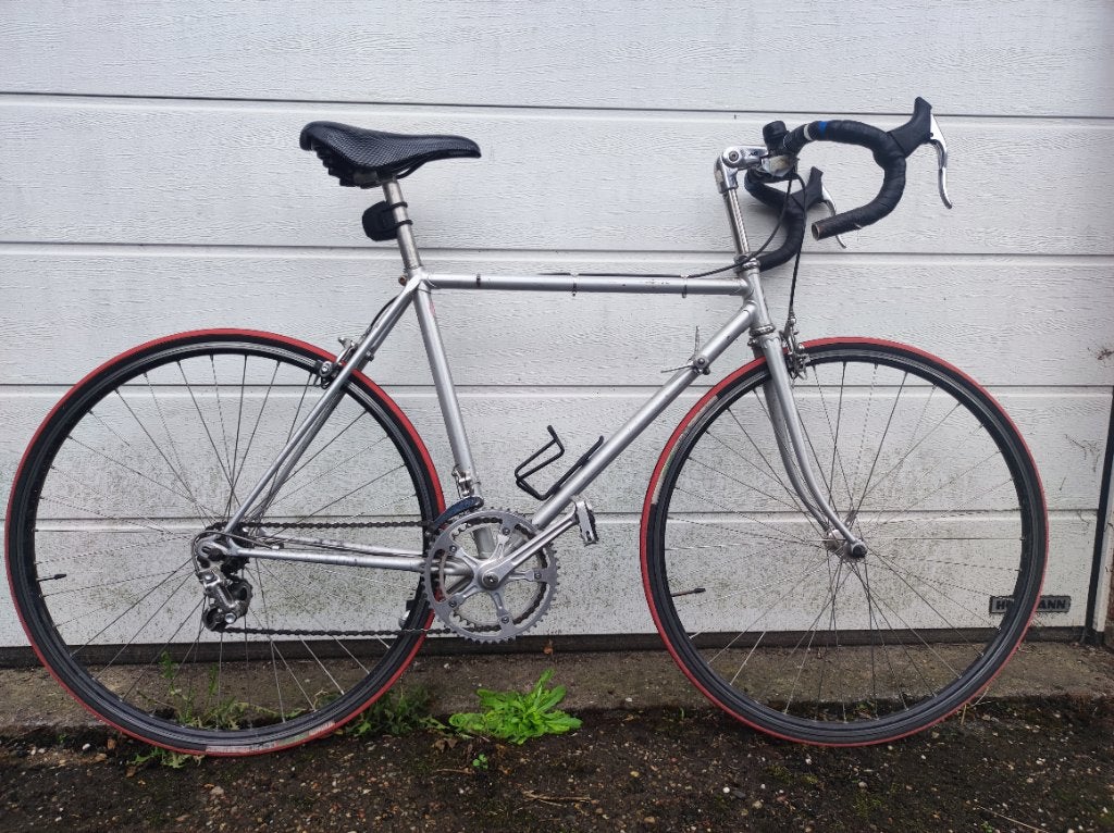 Retro koers fiets gazelle, Ophalen, Gebruikt, Velgrem, Versnellingen