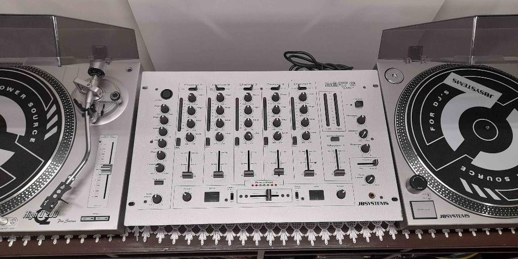 2 professionele platenspelers en mengpaneel alles apart TK, Audio, Tv en Foto, Platenspelers, Ophalen of Verzenden, Zo goed als nieuw